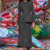 o-grace Bouclé skirt with stretch waist