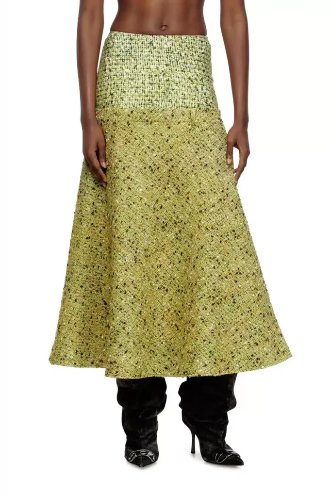 o-grace-mix Bouclé skirt with lycra waist