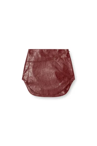 o-hara Coated miniskirt with embossed motif