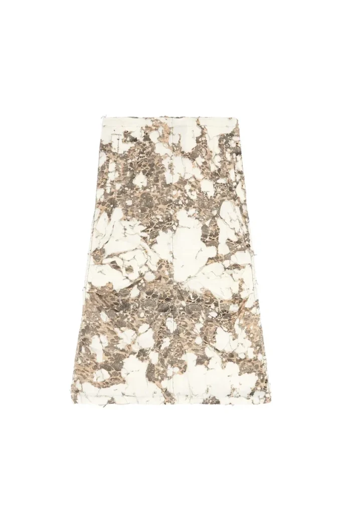 o-hockys Long skirt with destroyed camo layer