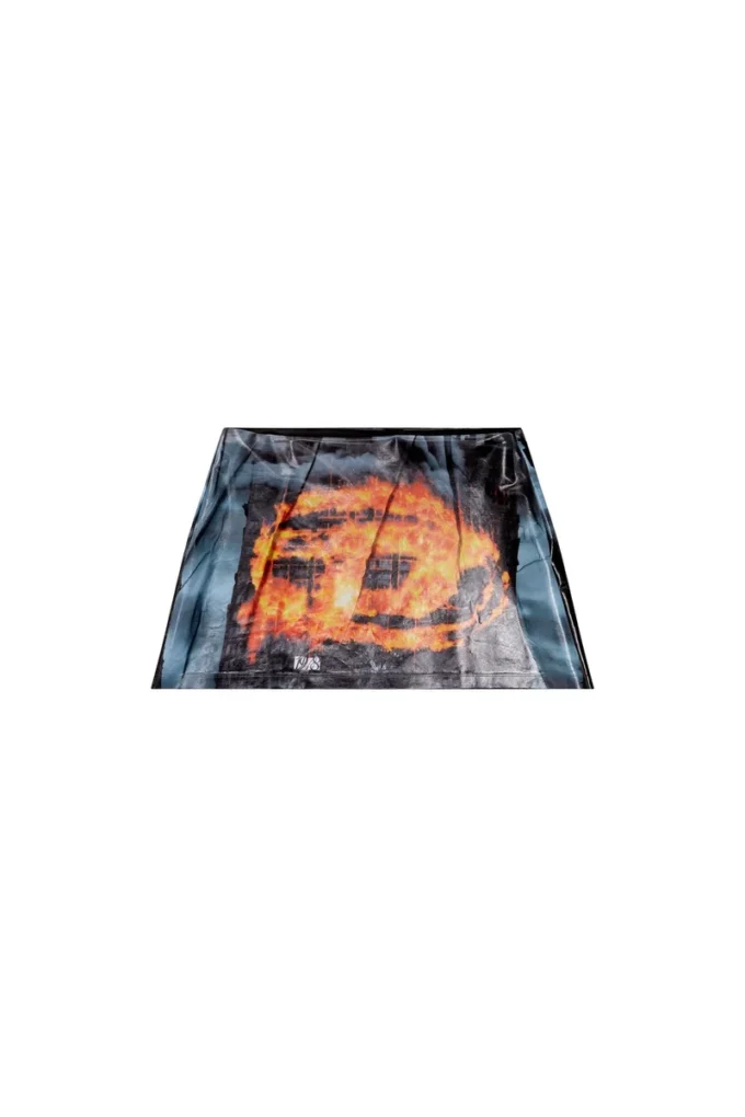 o-hunt Short skirt with poster print