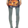 o-hunt Short skirt with poster print