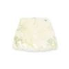 o-lane Nylon mini skirt with Heraldic print