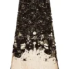 o-leena Long devoré skirt in tulle and jersey