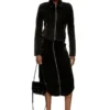 o-llipop Cotton midi skirt with zipper