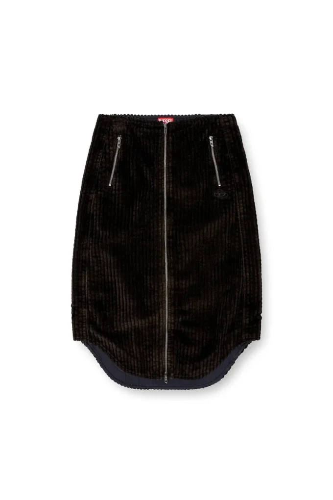 o-llipop Cotton midi skirt with zipper