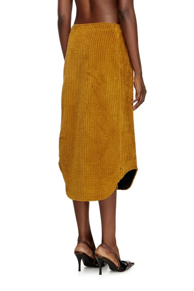 o-llipop Cotton midi skirt with zipper