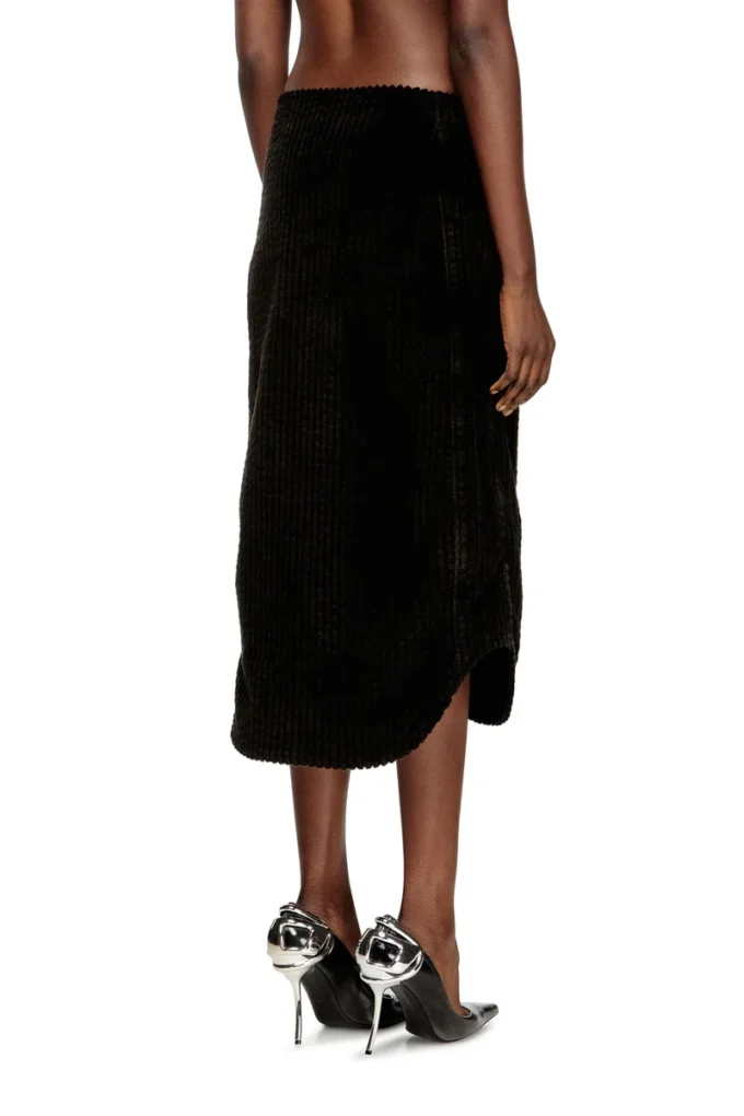 o-llipop Cotton midi skirt with zipper