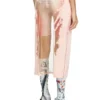 o-lyac Layered midi skirt with lyrics print