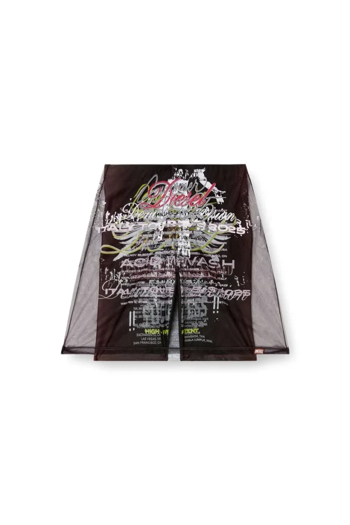o-lympiac-1 Layered skirt with lyrics print