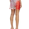 o-lympiac Layered skirt with lyrics print