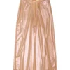 o-moni Sheer midi skirt in shiny coated tulle