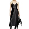 o-mori Midi skirt in flared nylon