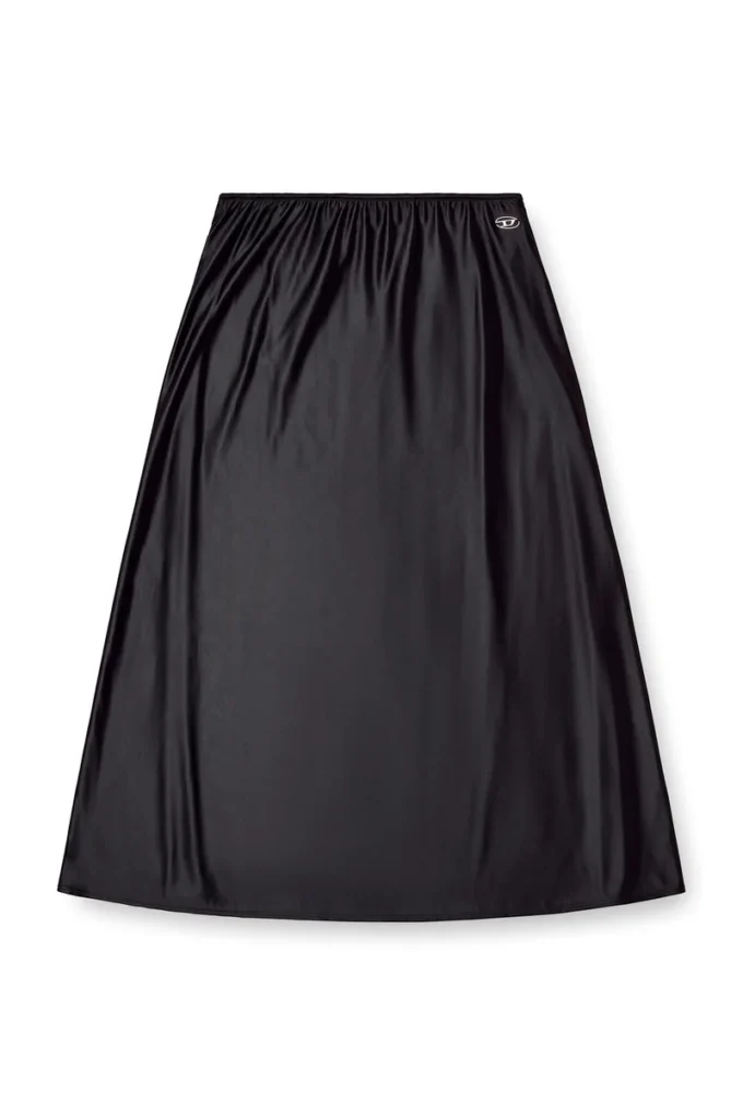 o-mori Midi skirt in flared nylon
