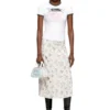 o-rchid-r1 Midi skirt in viscose with all-over print