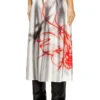 o-rchid-s1 Satin midi skirt with graffiti print
