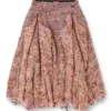 o-riella Brushed bouclé skirt with frayed hem