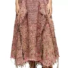 o-riella Brushed bouclé skirt with frayed hem