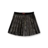 o-saka-mini Short pleated skirt with distressed effect