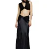 o-syren Long satin skirt