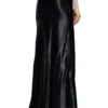 o-syren Long satin skirt