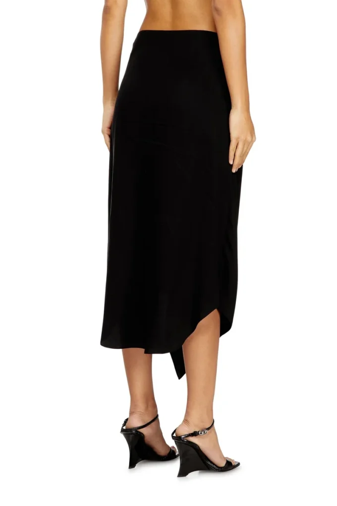 o-tali Skirt in fluid cupro with front knot