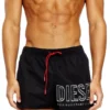 olympic-34-d-core Mid-length swim shorts with outline logo