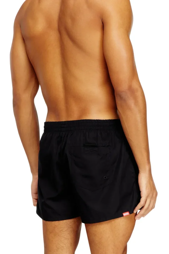 olympic-34-d-core Mid-length swim shorts with outline logo