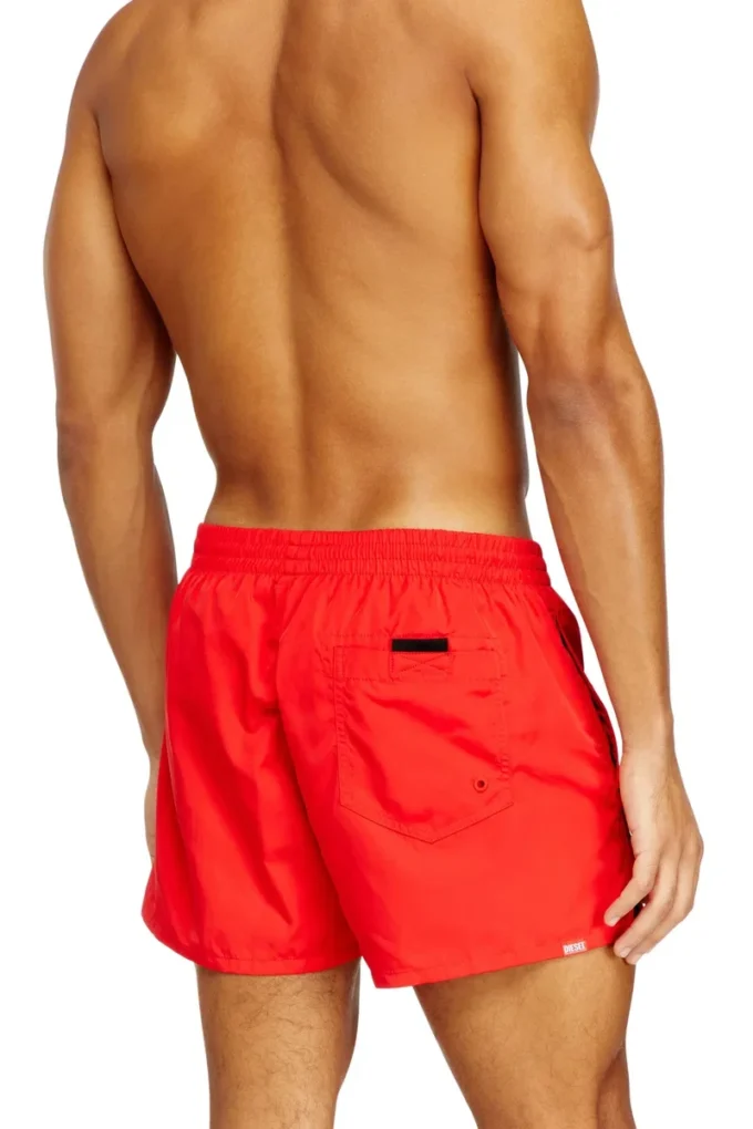 olympic-34-d-core Mid-length swim shorts with outline logo