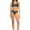oriba-gft Stretch-cotton bralette with metallic print