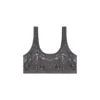 oriba-gft Stretch-cotton bralette with metallic print