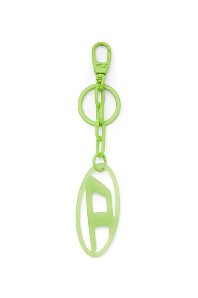 oval d charm Oval D charm/key ring in metal and resin