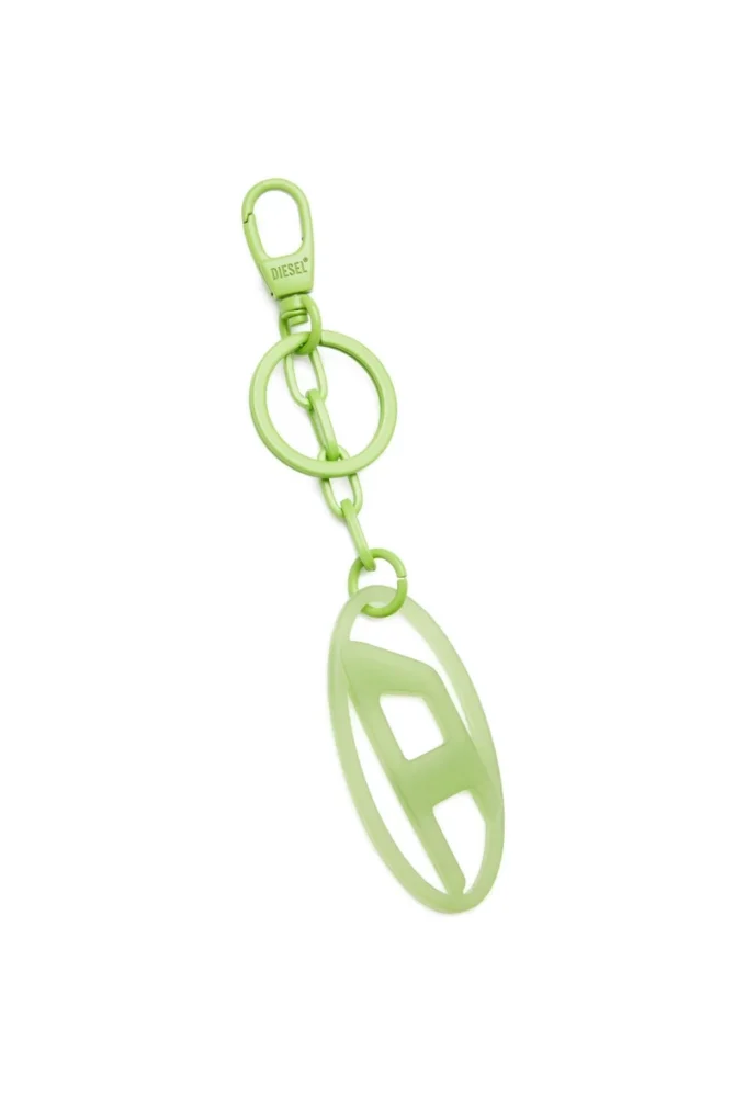 oval d charm Oval D charm/key ring in metal and resin
