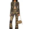 p-affal Jazz pants with mixed camo prints