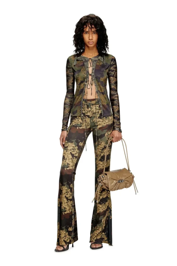 p-affal Jazz pants with mixed camo prints