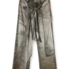 p-aloma Wrap pants in denim-look viscose