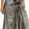 p-aloma Wrap pants in denim-look viscose
