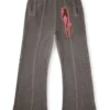 p-anta Cotton pants with prints and studs