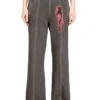 p-anta Cotton pants with prints and studs