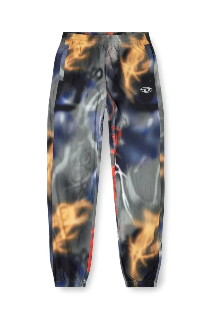 p-arelion Nylon pants with all-over print