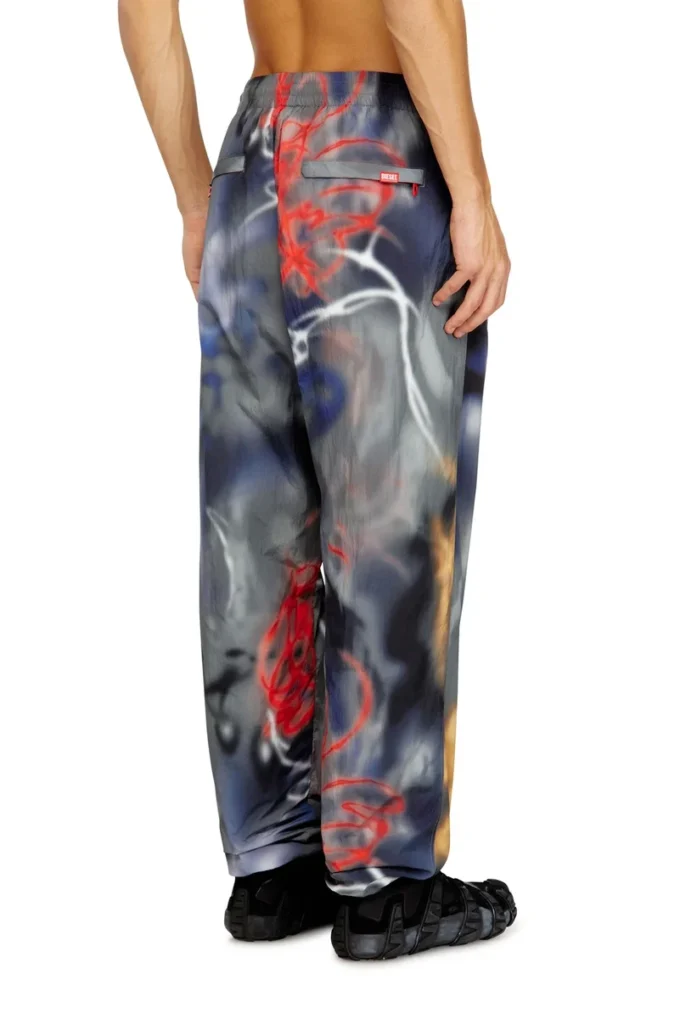 p-arelion Nylon pants with all-over print