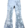 p-belb-p1 Flared track pants in coated jersey