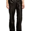 p-bru Elasticated pants in boiled leather