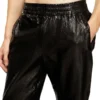 p-bru Elasticated pants in boiled leather