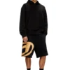 p-crow-bleach Sweat shorts with bleached logo