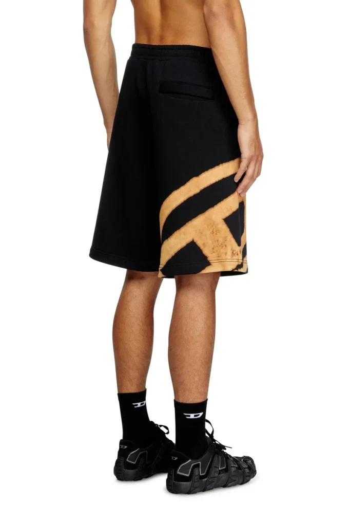 p-crow-bleach Sweat shorts with bleached logo
