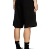 p-crow-div Fleece shorts with maxi logo patch