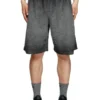 p-crowde Sweat shorts with phoenix devoré