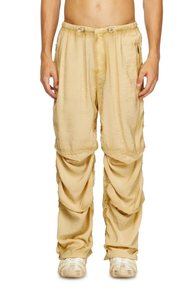 p-daily Utility pants in light, crinkled fabric