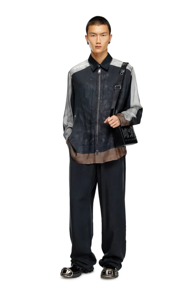 p-dreyer-c Drawstring pants in faded twill